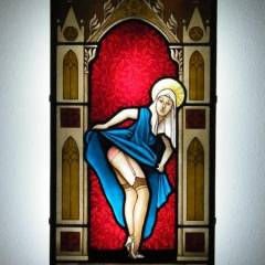 Topless Stained Glass Nudes Photos